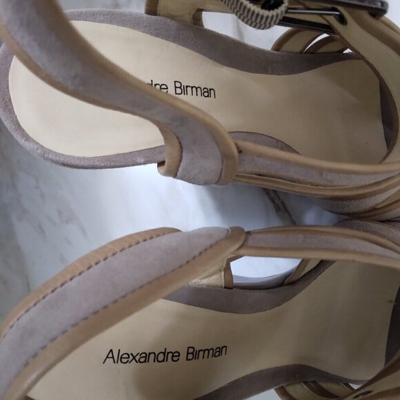 Alexandre Birman | Suede Slingback Wedge Platform Sandals | Sz 10 - Picture 8 of 13